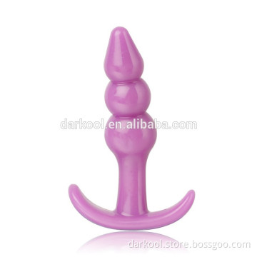 N014/Wholesale Cheap TPE Women/Men Sex Toy Anal Sex Plug Beads